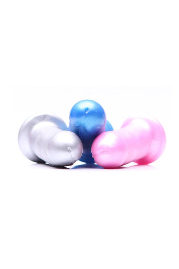 Tantus - They/Them Silicone Dildo - Silver - Stag Shop