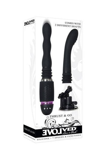 Evolved - Thrust & Go Vibrator Set - Black - Stag Shop