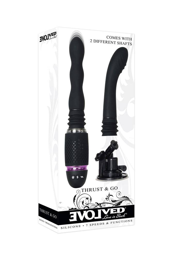 Evolved - Thrust & Go Vibrator Set - Black - Stag Shop