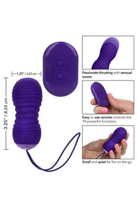 Thumbnail for Cal Exotics - Slay - ThrustMe Remote Control Vibrator - Purple - Stag Shop