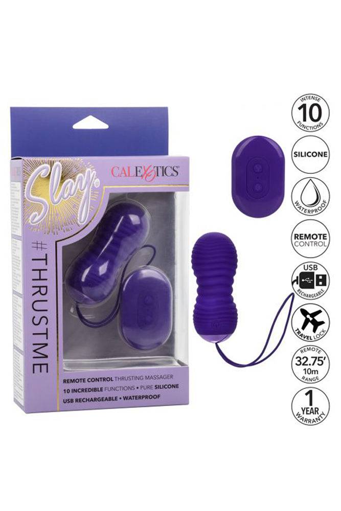 Cal Exotics - Slay - ThrustMe Remote Control Vibrator - Purple - Stag Shop