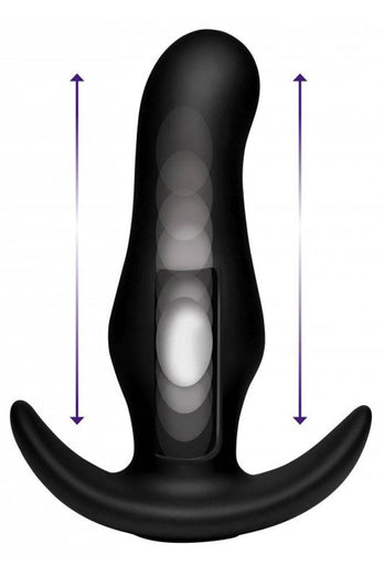 XR Brands - Thump It - Kinetic Thumping Curved Prostate Anal Plug - Stag Shop