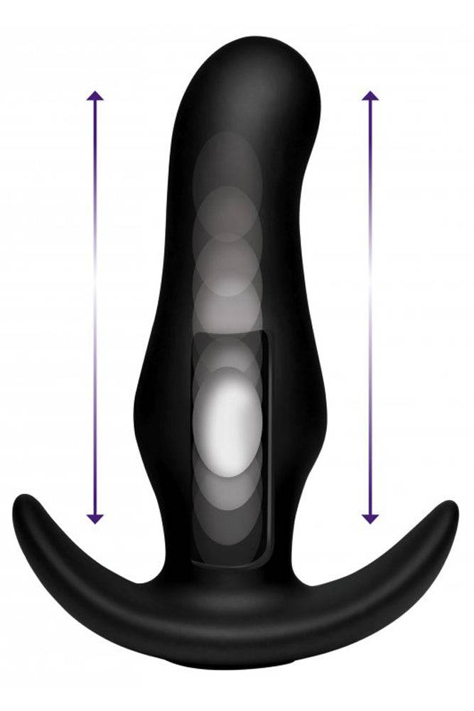 XR Brands - Thump It - Kinetic Thumping Curved Prostate Anal Plug - Stag Shop