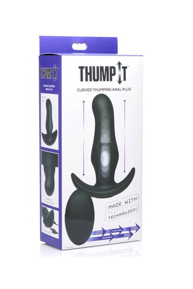 XR Brands - Thump It - Kinetic Thumping Curved Prostate Anal Plug - Stag Shop