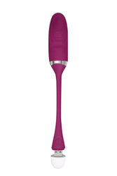 Adam & Eve - Eve's Thumping Love Button Vibrator - Burgundy - Stag Shop