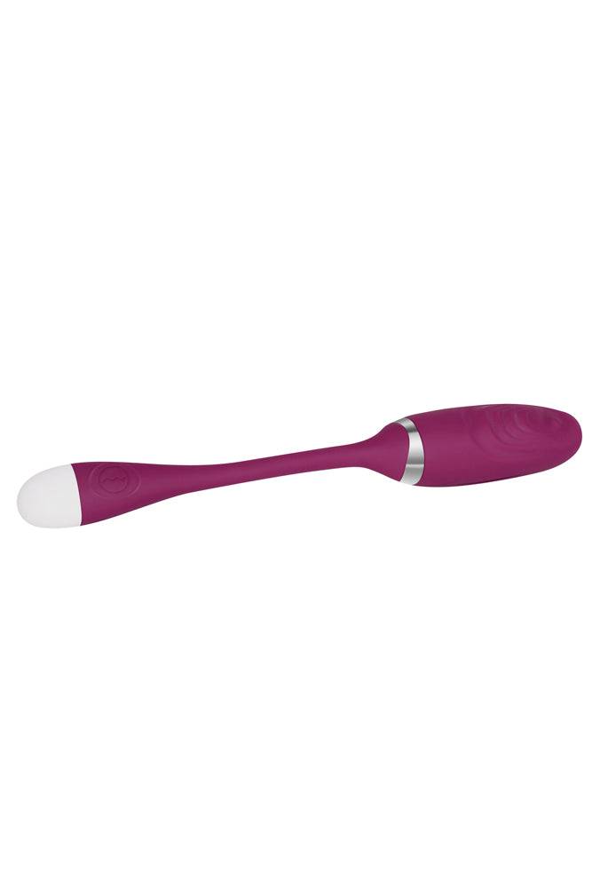 Adam & Eve - Eve's Thumping Love Button Vibrator - Burgundy - Stag Shop