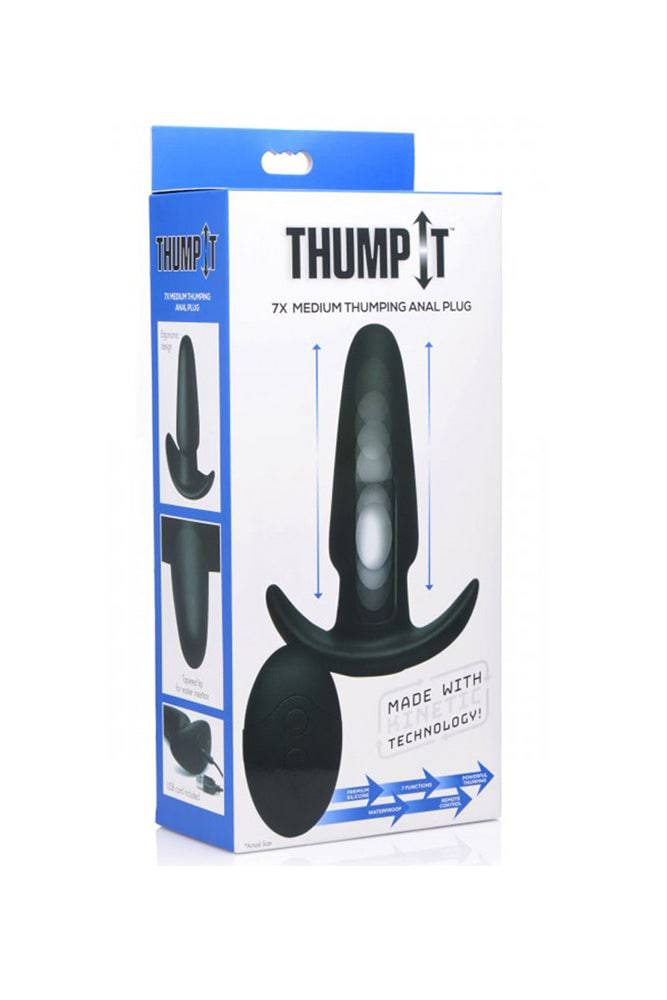 XR Brands - Thump It - Kinetic Thumping Anal Plug - Medium - Stag Shop