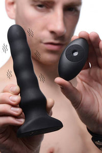 Thumbnail for XR Brands - Thunderplugs - Silicone Vibrating & Squirming Butt Plug - Stag Shop