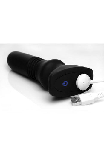 XR Brands - Thunderplugs - Silicone Vibrating & Thrusting Butt Plug - Stag Shop