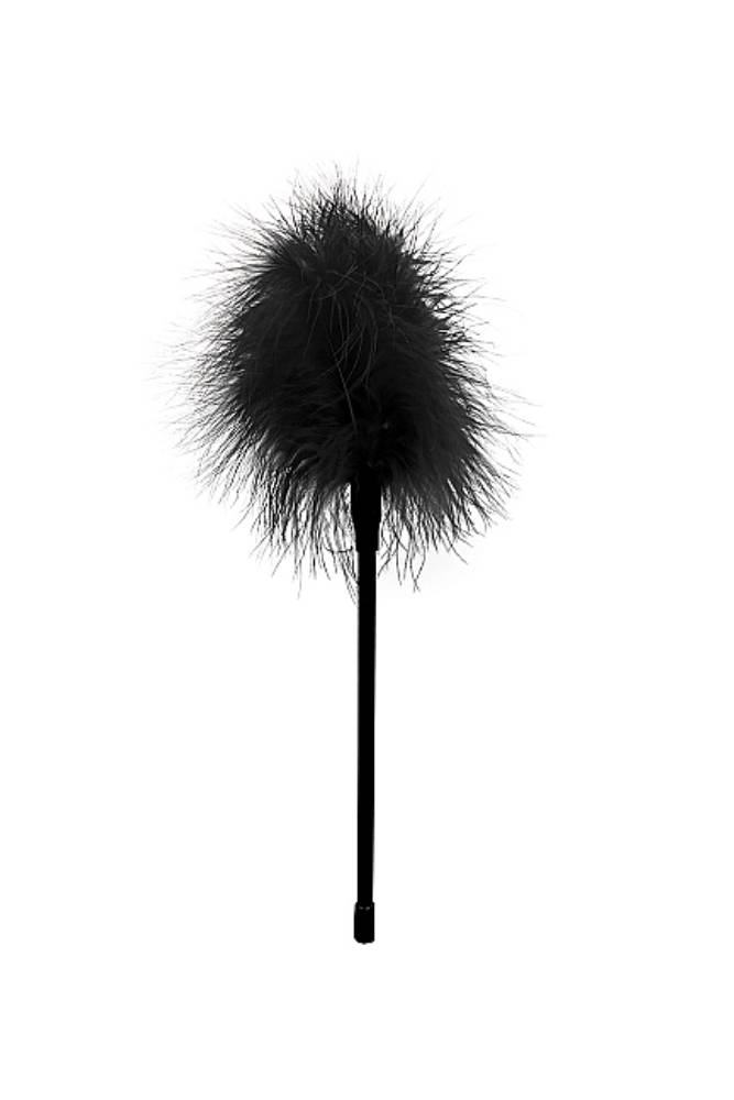 Ouch by Shots Toys - Black & White - Feather Tickler - Black - Stag Shop