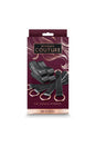 NS Novelties - Bondage Couture - Tie Down Straps - Black/Rose Gold - Stag Shop
