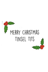 Stag Shop - Tinsel Tits Greeting Card - Stag Shop