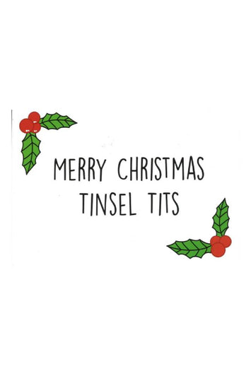 Stag Shop - Tinsel Tits Greeting Card - Stag Shop