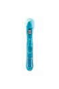 Adam & Eve - Eve's Thrusting Triple Joy Rabbit Vibrator - Teal - Stag Shop