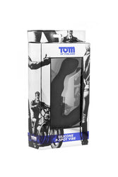 XR Brands - Tom of Finland - Silicone Prostate Vibrator - Black - Stag Shop
