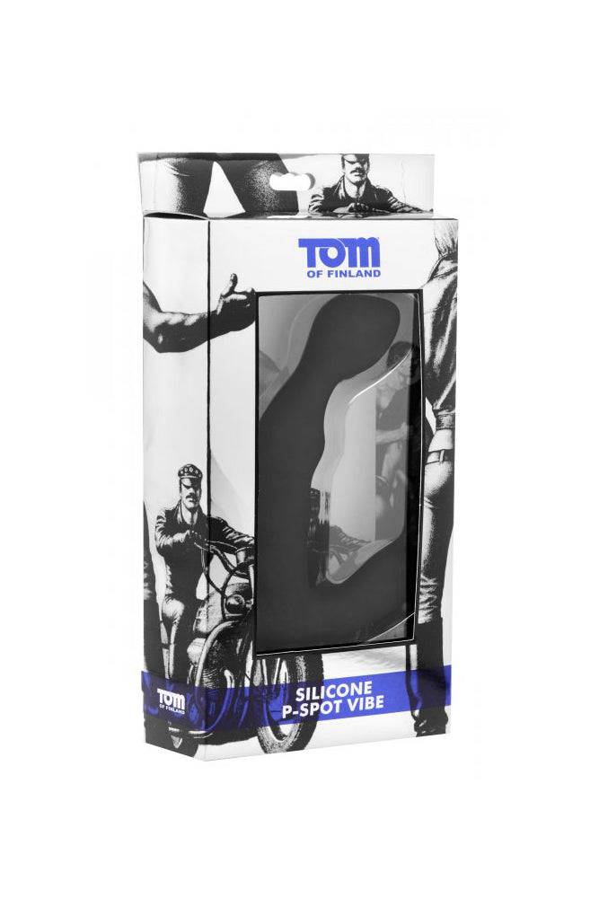 XR Brands - Tom of Finland - Silicone Prostate Vibrator - Black - Stag Shop
