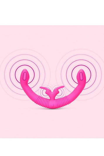 Electric Eel - Together Double-Ended Vibrating Dildo - Pink - Stag Shop