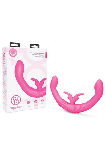 Electric Eel - Together Double-Ended Vibrating Dildo - Pink - Stag Shop