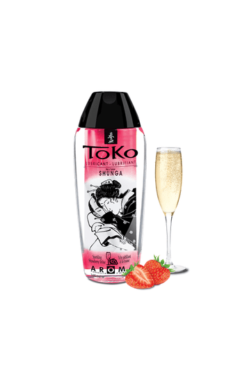 Shunga - Toko - Aroma Flavoured Lubricant - Sparkling Strawberry Wine - 5.5oz - Stag Shop