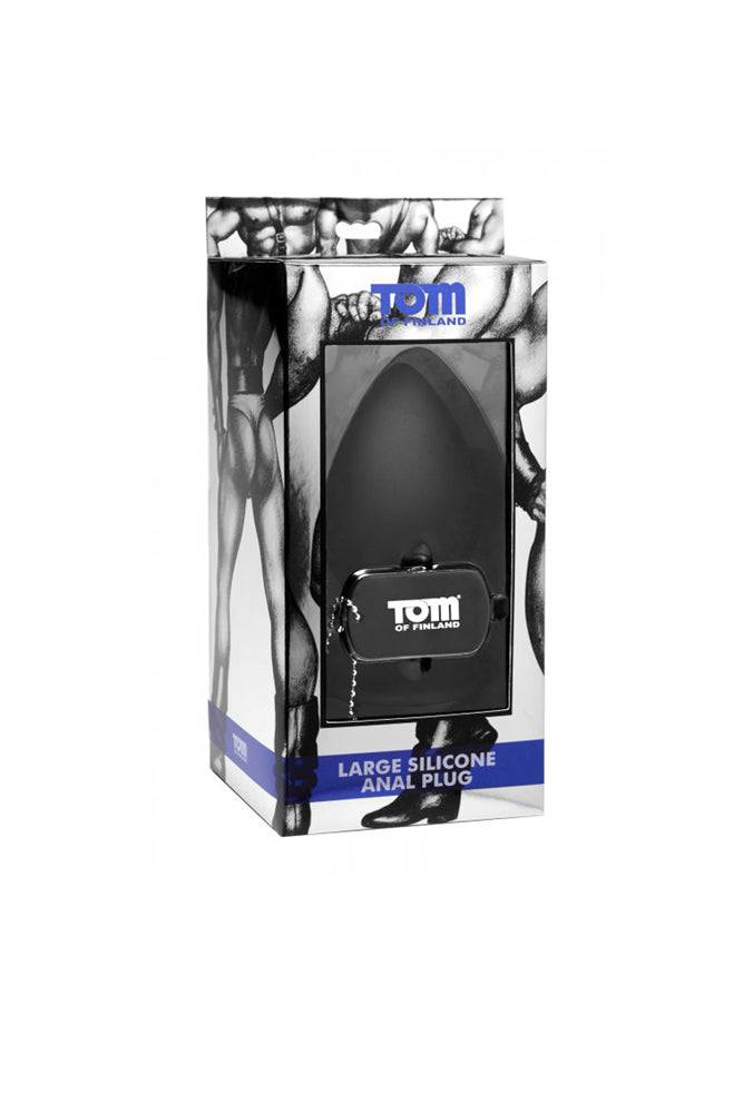 XR Brands - Tom of Finland - Silicone Anal Plug - XL - Black
