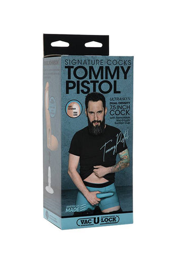 Doc Johnson - Signature Cocks - Tommy Pistol 7.5 Inch Cock with Removable Suction Cup - Stag Shop