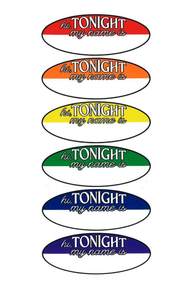 Stag Shop - "Tonight My Name Is..." Stickers - Stag Shop