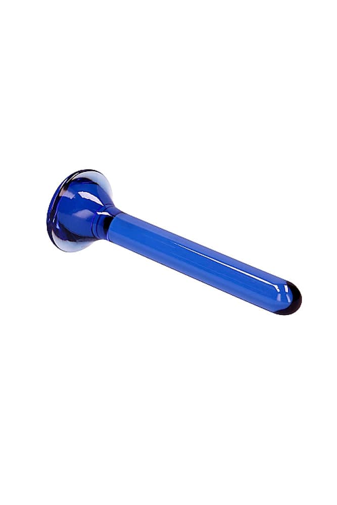 Shots Toys - Chrystalino - Tower Glass Wand - Blue - Stag Shop