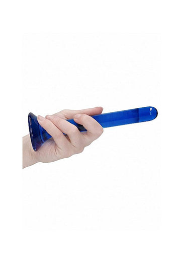 Shots Toys - Chrystalino - Tower Glass Wand - Blue - Stag Shop