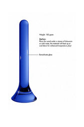 Shots Toys - Chrystalino - Tower Glass Wand - Blue - Stag Shop