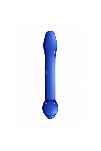 Shots Toys - Chrystalino - Treasure Glass Dildo - Blue - Stag Shop