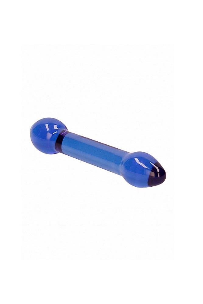 Shots Toys - Chrystalino - Treasure Glass Dildo - Blue - Stag Shop