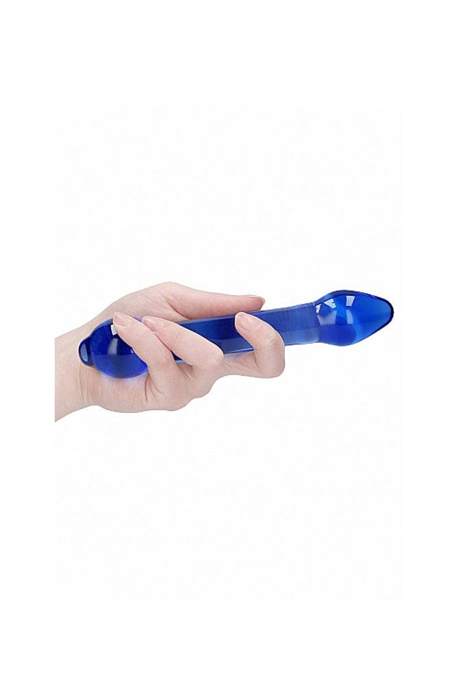 Shots Toys - Chrystalino - Treasure Glass Dildo - Blue - Stag Shop