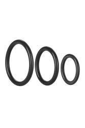 Cal Exotics - Tri-Rings Cock Ring Set - Black - Stag Shop