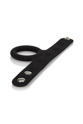 Cal Exotics - Tri-Snap Scrotum Support Ring - Large - Black - Stag Shop