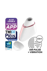 Satisfyer - Love Triangle Bluetooth Clitoral Stimulator - Assorted Colours - Stag Shop