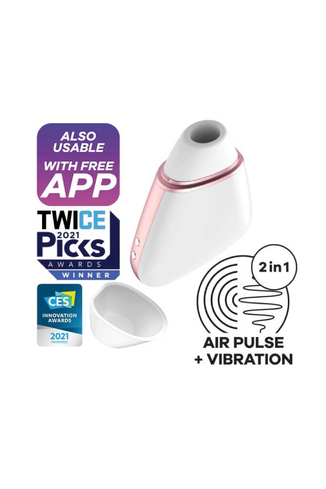 Satisfyer - Love Triangle Bluetooth Clitoral Stimulator - Assorted Colours - Stag Shop