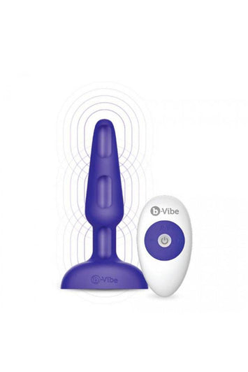 B-Vibe - Trio Vibrating Butt Plug - Purple - Stag Shop