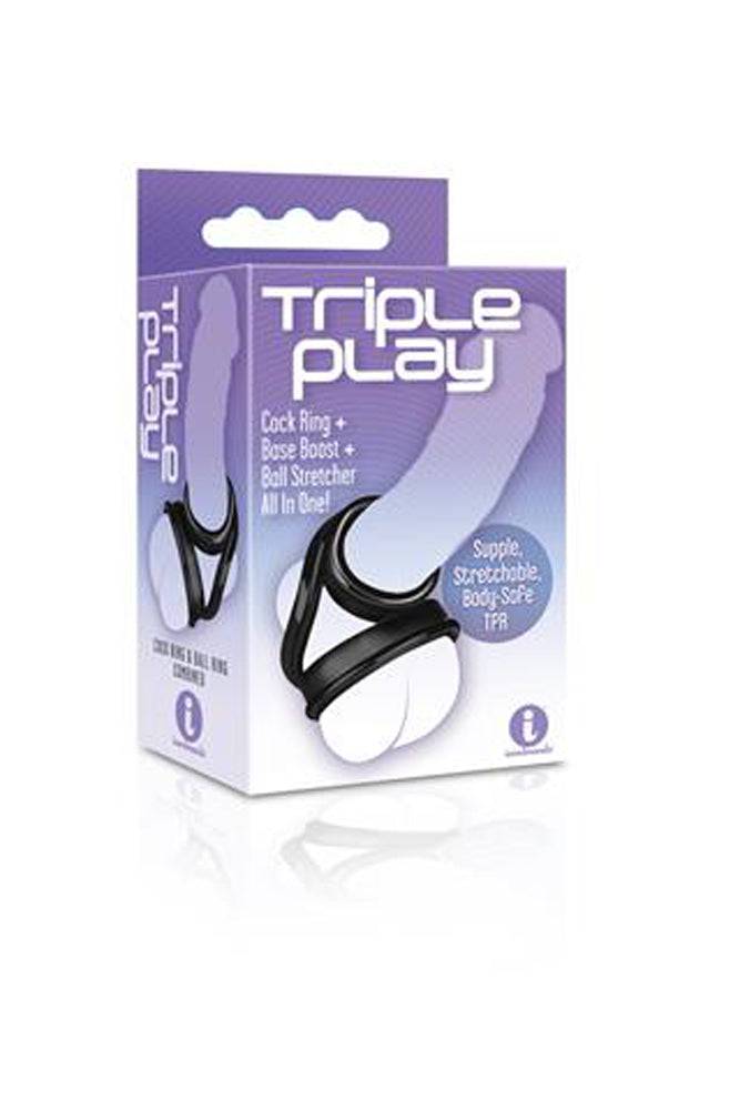Icon Brands - Triple Play - Cock Ring & Ball Stretcher - Stag Shop