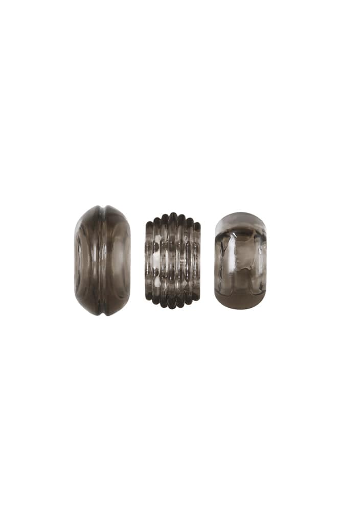 Zero Tolerance - Triple Thick Cock Ring Set - Smoke - Stag Shop