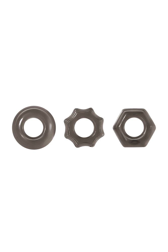 Zero Tolerance - Triple Thick Cock Ring Set - Smoke - Stag Shop