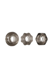 Zero Tolerance - Triple Thick Cock Ring Set - Smoke - Stag Shop