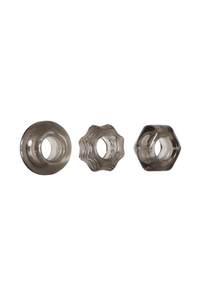 Zero Tolerance - Triple Thick Cock Ring Set - Smoke - Stag Shop