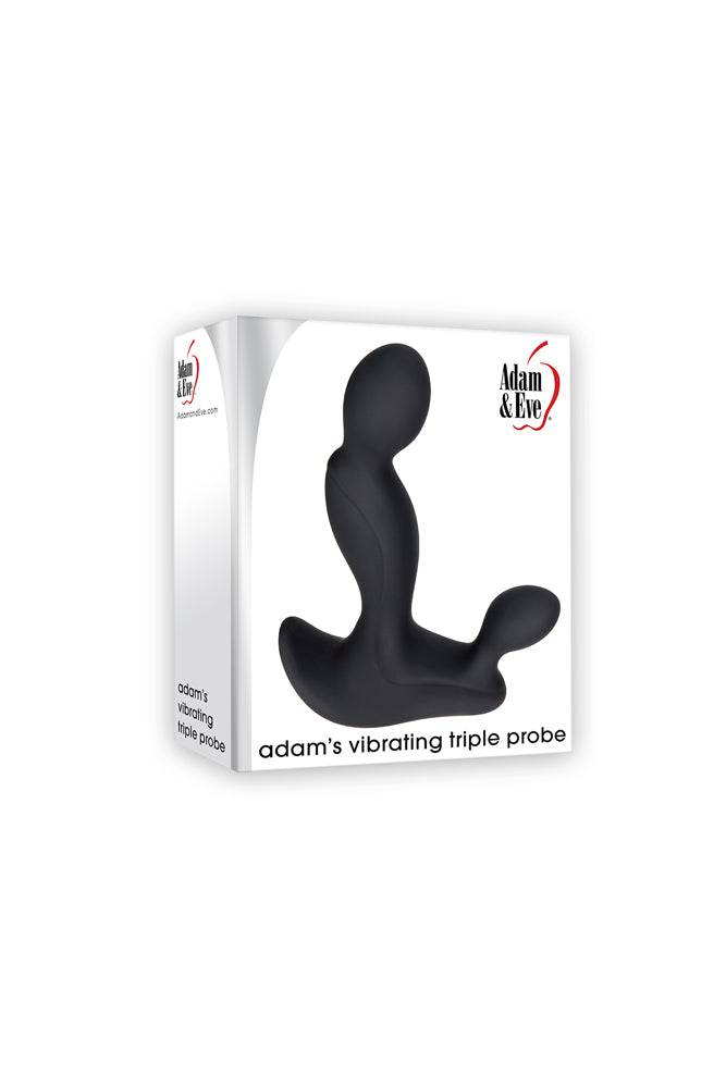 Adam & Eve - Adam's Vibrating Triple Prostate Probe - Black - Stag Shop