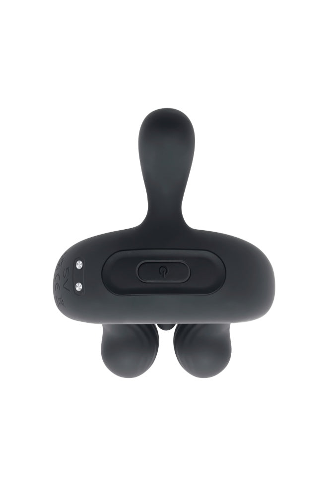 Playboy - Triple Play Vibrating Cock Ring with Remote Control - Black - Stag Shop
