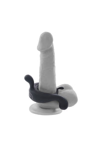 Thumbnail for Playboy - Triple Play Vibrating Cock Ring with Remote Control - Black - Stag Shop