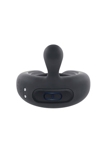Playboy - Triple Play Vibrating Cock Ring with Remote Control - Black - Stag Shop