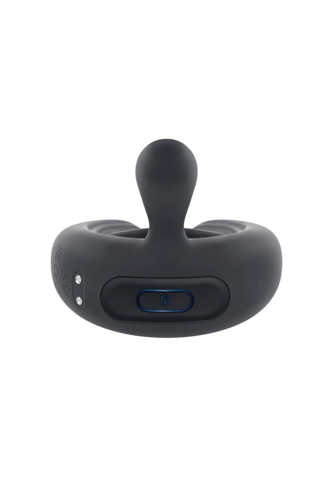 Playboy - Triple Play Vibrating Cock Ring with Remote Control - Black - Stag Shop