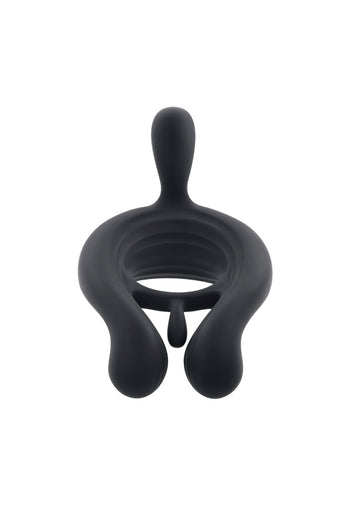 Playboy - Triple Play Vibrating Cock Ring with Remote Control - Black - Stag Shop