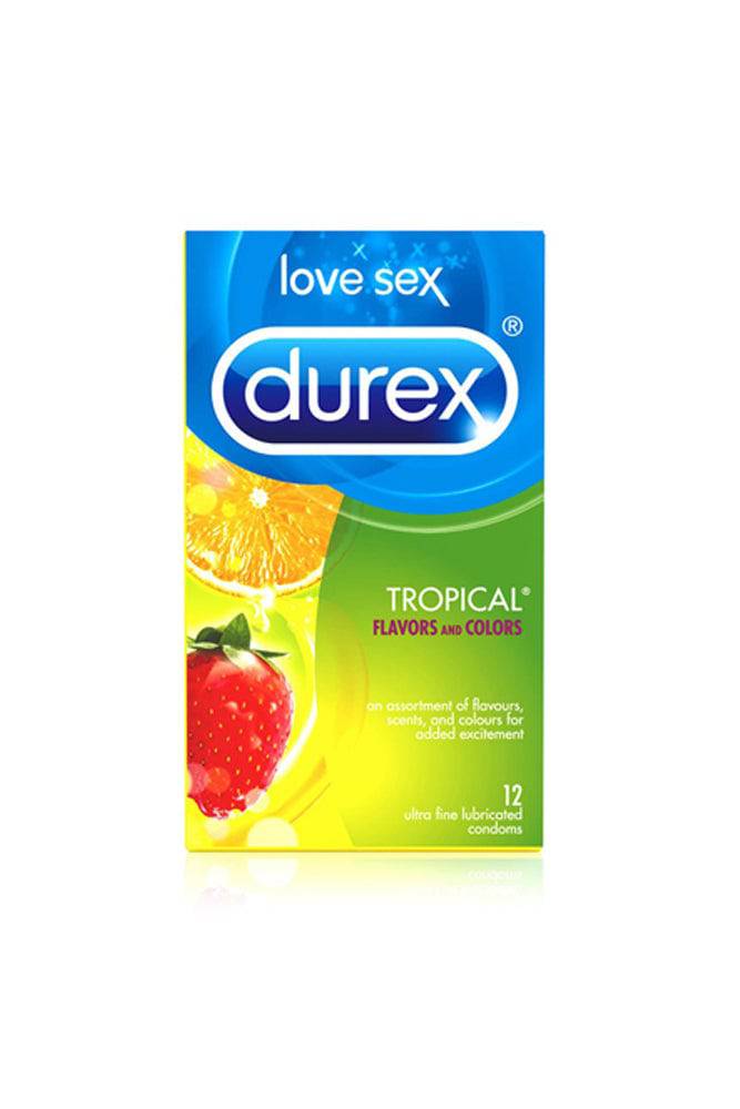 Durex - Tropical Flavours and Colours - 12 Pack - Stag Shop