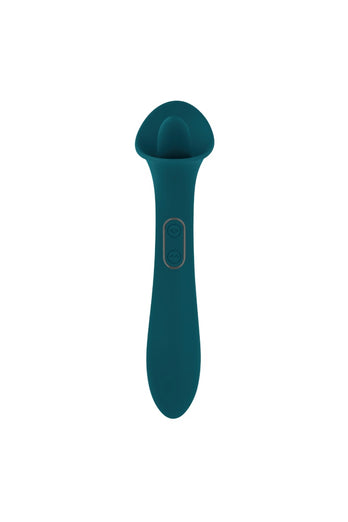 Evolved - True Indulgence Flickering Tongue Vibrator - Teal - Stag Shop